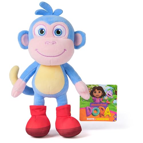 Dora Spin Master 6074187 Offizielle Stiefel, Lernspielzeug, Plüschtier für Kinder ab 3 Jahren, 20 cm