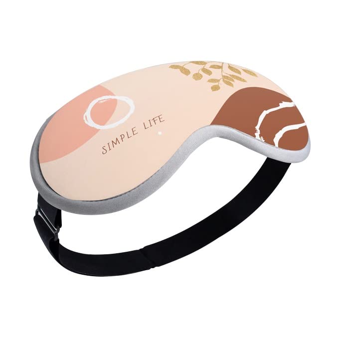 Heated Massage Eye Mask 3D Contoured Eye Massager for Dry Eyes with 3 Heat Settings USB Warm Eye