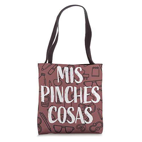 Bolso tote con estampado 'MIS PINCHES COSAS' miniatura 1