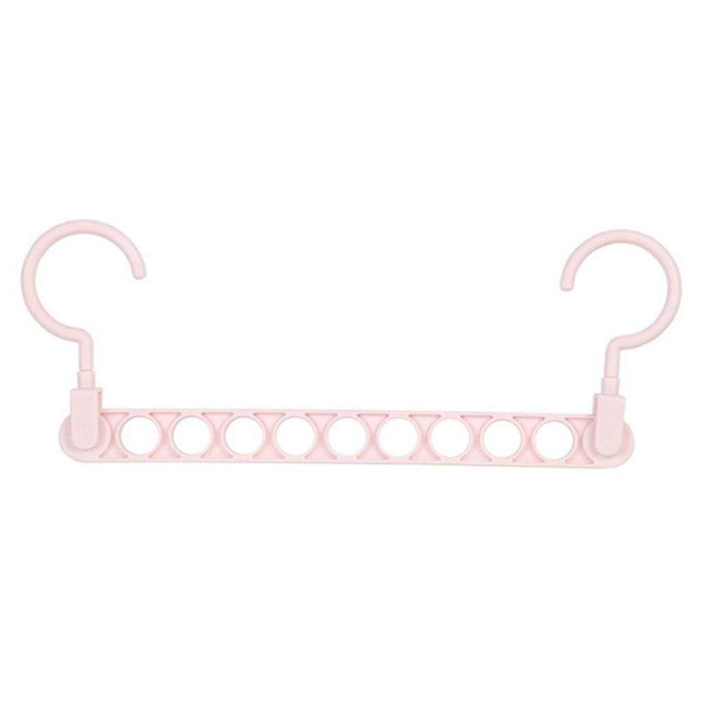 MOBYGKFY 9 Holes Space Saving Drying Rack Organizer Clothes Hanger Hooks Holder Rotation Clothes Hangers Hanging Chain Cloth Hanger(3-pack)