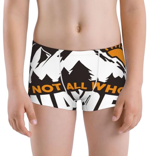 Boys' Cotton Boxer Brief Soft Underwear-Not All Who Wander Are Lost4