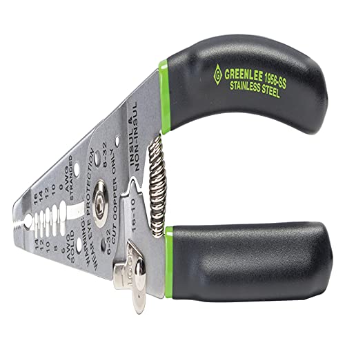 Pince à dénuder robuste en acier inoxydable Greenlee 1956-SS durable - 2