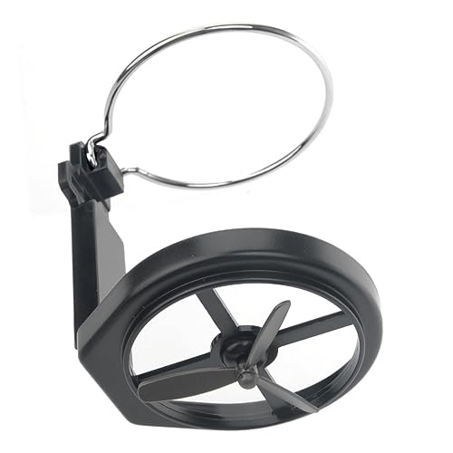 Portavasos para auto con ventilación y mini ventilador negro miniatura 3