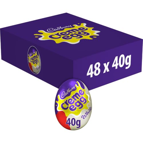 Cadbury White Chocolate Crème Eggs 40 g (Pack of 48)