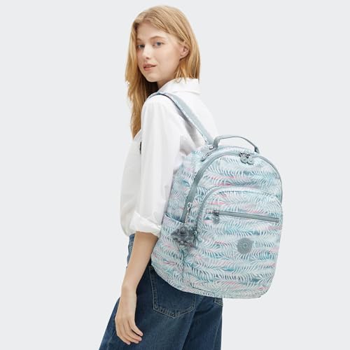 Image of Kipling Women's Seoul Prt 15 inch Laptop Backpack, Durable, Roomy with Padded Shoulder Straps, Built-In Protective Sleeve