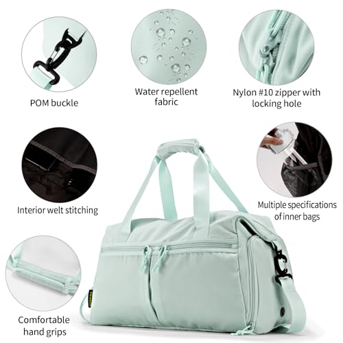 VEAGIA Weekender Duffel Bag With Shoe Compartment And Wet Pocket-Luggage Everyday Overnight Bag for Men and Women Travel-Carry On Gym Bag — view 5
