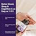 Organic 5-HTP - 200 mg | 99% 5HTP Concentration, Plus Cofactor Vitamin B6 & Lion’s Mane | Water Extracted from Organic Griffonia Seeds | Supports Mood, Cognition & Sleep (60 Capsules | 30 Servings)