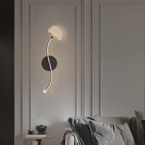 Lámpara de pared en forma de hoja LED para junto a la cama 7
