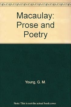 Hardcover Macaulay: Prose and Poetry Book