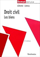 droit civil. les biens - 13ème édition 2707615781 Book Cover
