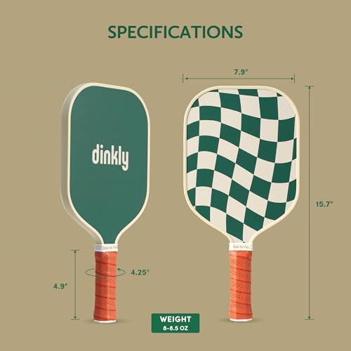 Image of Pickleball Paddles Set of 2 - USAPA Approved Graphite /Fiberglass Pickleball Racket, 2 Pickleball Rackets, 4 Balls and 1 Portable Carry Bag, Pickle Ball Set for Men Women, Wave Check