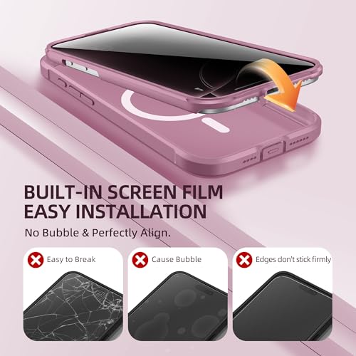 Coque MagSafe iPhone 16 Pro idéale pour trajets et bureau Berfy