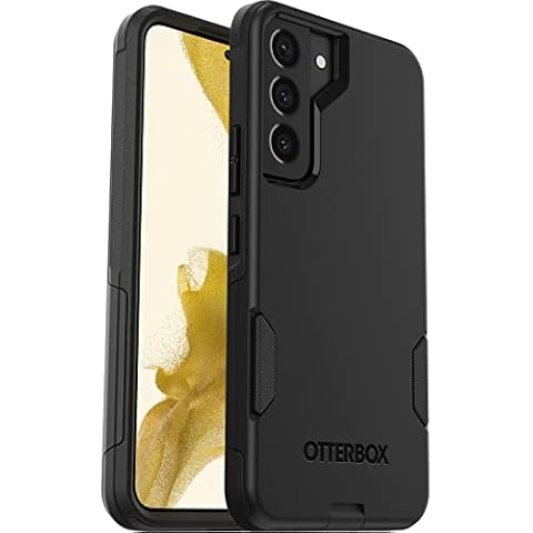 OtterBox Galaxy S22 Commuter Series Case - Black, Slim & Tough, Pocket-Friendly, with Port Protection Cover