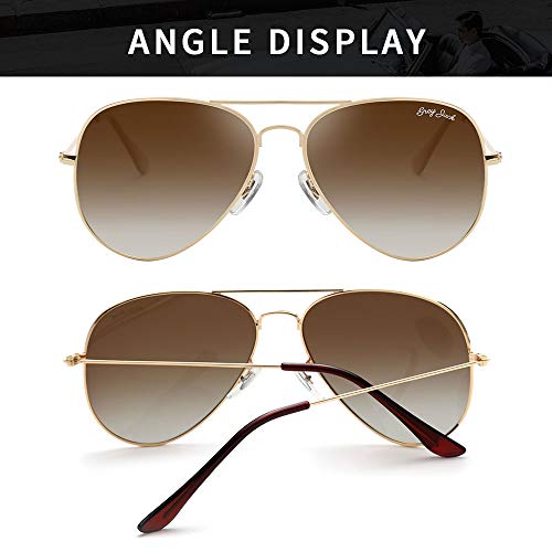 Image of grey jack Polarized Aviator Sunglasses lightweight Stylish Glasses for Men Women UV Protection S110102