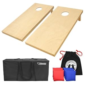 GoSports-Solid-Wood-Premium-Cornhole-Set-Choose-Between-4-Feet-x-2-Feet-or-3-Feet-x-2-Feet-Game-Boards-Includes-Set-of-8-Corn-Hole-Toss-Bags GoSports Solid Wood Premium Cornhole Set - Choose Between 4 Feet x 2 Feet or 3 Feet x 2 Feet Game Boards, Includes Set of 8 Corn Hole Toss Bags