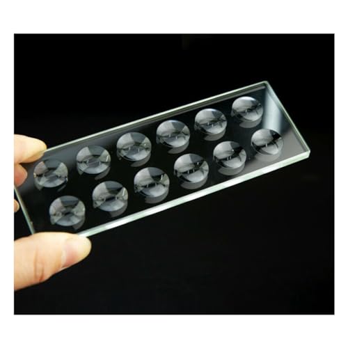 顕微鏡キット 1 個 5 ミリメートルまたは 10 ミリメートル厚さの円形凹面キャビティ光学顕微鏡スライド 顕微鏡レンズアダプター(12 wells)