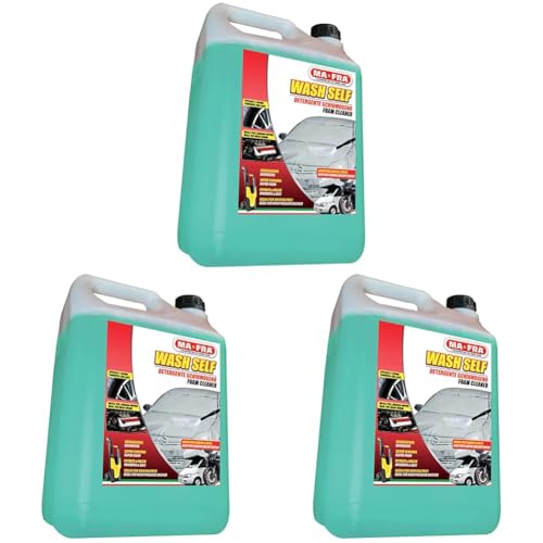 Ma-Fra, Wash Self - Limpiador desbloqueador Concentrado para hidrolimpiadora, para Prelavado de Coche, 5000 ml (Paquete de 3)