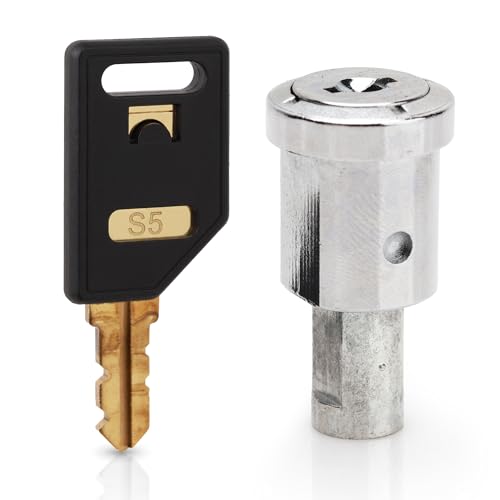 Flat Lock and Key for Beaver Gumballs Machine – Top Lid Lock and Key Assembly for Vending Machines by Beaver