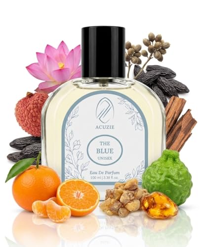 Image of The Blue 100ml Perfume for Men & Women | Long Lasting Fresh Aquatic Luxury Eau De Parfum EDP Fragrance | Unisex Daily Wear Body Scent