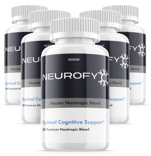 (5 Pack) Neurofy Nootropic Supplement, Master Nootropic Neurosky Blend, 5 Bottle, 5 Month Supply, (300 Capsules)