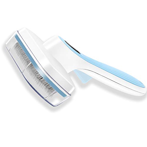 UPSKY Dog Brush & Cat Brush Self Cleaning Dog Slicker Brush Easy to Clean Pet Grooming Brushes Shedding Grooming Tools for Dogs & Cats with Long or Short Hair