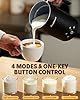 Andizun Milk Frother Electric, 4-in-1 Automatic Milk Steamer and Frother, Hot Chocolate Velvetiser, Milk Warmer and Frother with Large Capacity, Quiet One-Button Control, Easy Clean Non-Stick Jug