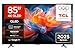 TCL 85T8C-UK 85" 4K 144Hz Gaming QLED Onkyo 2.1 Dolby Atmos Google TV with Dolby Vision & HDR 10+ BBC iPlayer (2025 New Model)