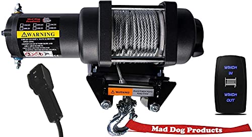 Mad Dog 4500lb Wide Winch Mount Combo for Polaris 2017-2018 1000 Ranger/Ranger Crew Full-Size 4x4