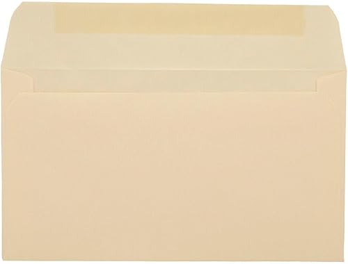 Vista 16 de LUXPaper Sobres comerciales #6 3/4 Solapa comercial 3 5/8 pulgadas x 6 1/2 pulgadas Canario pastel Texto de 60 libras 50 unidades Amarillo