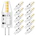 G4 LED Bulb Mini 2 Watt G4 Bulb Equivalent to 20W G4 Halogen Bulb Replacement, T3 JC Type Bi-Pin G4 Base, AC/DC 12V Warm White 3000K G4 Light Bulb (10 Pack)