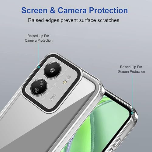 Image of amazon basics Back Case Cover for Mi Redmi 13C 4G (TPU + PC Clear)
