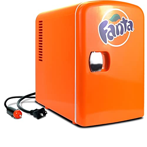 Koolatron - Refrigerador portátil de 4 litros, compacto, con capacidad para 6 latas, incluye cables de 12 V y CA, ideal para hogar, oficina, recámara, viajes, negro