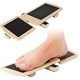 Balance Board aus Holz, Knöchel Fußtrainer, Rutschfest Balance Board, Effektive Fußkräftigung und Fußstabilisierung, Haltungskorrektur Knöcheldehnung, Korrigieren und die Stabilität zu Verbessern