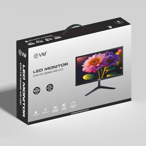 Image of EVM 175 Grand WD LED Monitor - 17.3 Inch, 1440x900 Resolution, VGA & HDMI Ports, 5ms Response Time, 16.7M Colors, Energy Efficient, VESA Mount Compatible (Evm-175-GRAND-WD-LED)