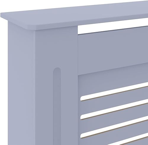 Miniatura 58 de 2 piezas de MDF para el hogar, calentador de sala de estar, soporte lateral para calefacción, cubierta de radiador, estante de gabinete de