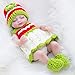 FMONH Mini Baby Doll in Silicone 28 Cm 11 Pollici Occhi Chiusi Bambola Appena Nata Bambola in Miniatura Realistica Reborn Impermeabile per Bambini Compleanno