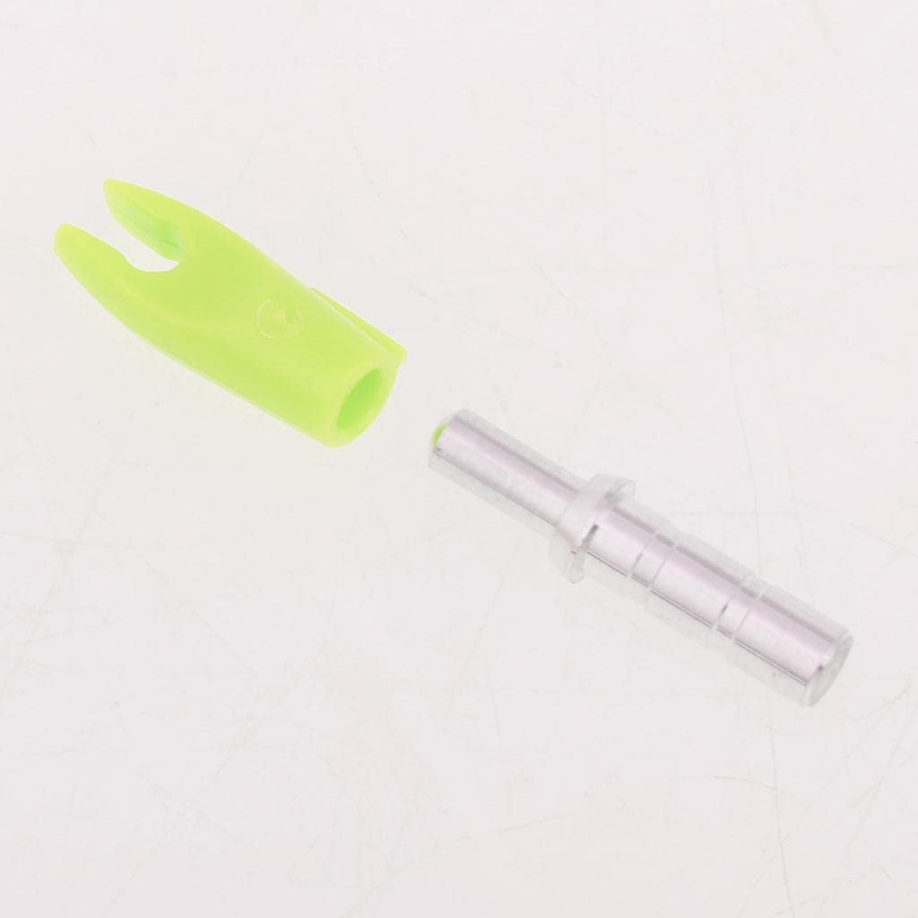 MagiDeal Cocche di Precisione per Tiro con L'Arco in Plastica da 12 Pezzi per Albero a Freccia ID 4,2 Mm Universale