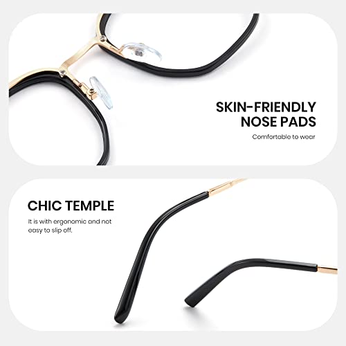 Image of Cyxus Stylish Blue Light Glasses for Woman, Lightweight Computer Glasses for Screen Time Anti Eye Strain for Work, Daily Use