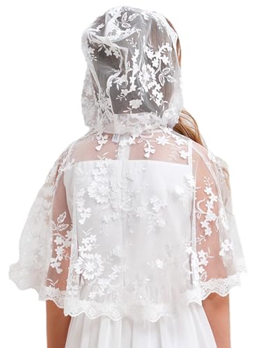 Kids Floral Lace Bolero Childrens Girls Shrug Cardigan Cape for Wedding Birthday Party Dress2