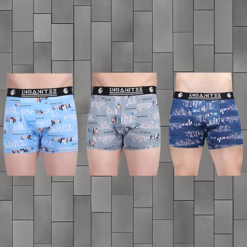 Image of Men's Nylon Stretch Printed Trunk | Ultra-Soft, Breathable Innerwear for Men | Stylish & Supportive Fit
