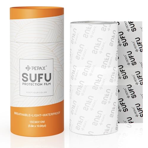 Image of PEPAX SUFU Tattoo Aftercare Bandage - 6 inchx 10 Yard Second Skin Tattoo Cover Up Patch Waterproof Tattoo Bandage Breathable Tattoo Cover Up Tape Transparent Tattoo Wrap for Healing Tattoo Protection Film