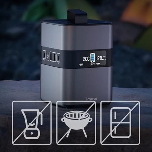 Imuto 300W Portable Power Station,230Wh 64000Mah Solar Generator With 110V/300W Pure Sine Wave Ac Outlet&Usb C Pd100W Backup Lithium Battery Power Supply For Outdoor Camping Travel Cpap Emergency #TOP7
