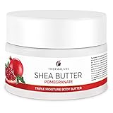 Thermalabs Shea Butter for Body, Stretch Marks Removal Cream: Moisturizer for Dry Skin Pregnancy Belly Lotion with Natural & Organic Ingredients & Dead Sea Minerals Pomegranate, 8.5 oz