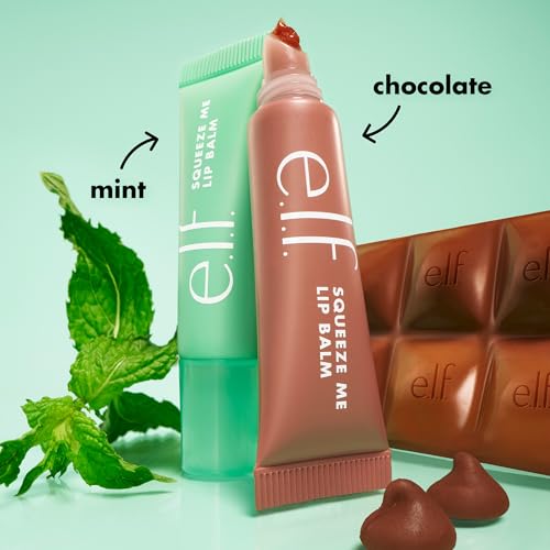 e.l.f. Squeeze Me More Lip Balm Duo, Moisturizing Balm For A Sheer Tint Of Color, Made With Hyaluronic Acid, Vegan & Cruelty-Free, Mint & Chocolate - Image 3