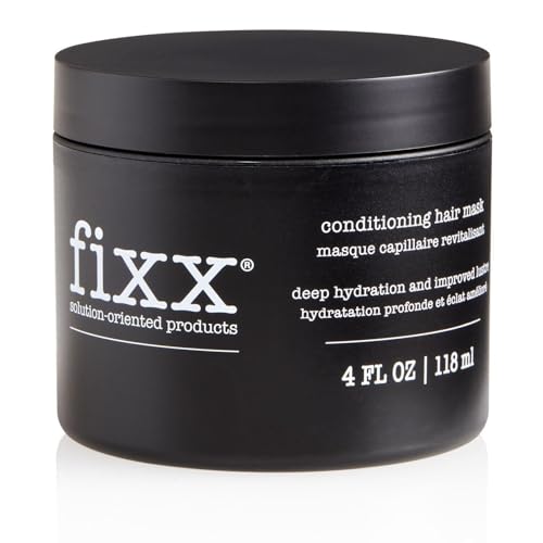 Fixx Conditioning Hair Mask - Deep Conditioner for Damaged Hair - Premium Hair Care and Repair - Nourishing Hair Conditioner Treatment for Dry or Frizzy Hair- Single Jar (4 fl oz/118 ml)