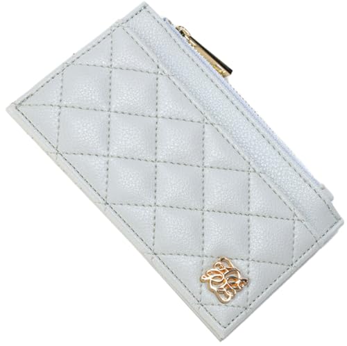 [アルトローズ] グレー フラグメントケース レディース 財布 薄型財布 お札 2つ折り 小銭入れ付き 合成皮革 フラグメント カードケース ICカード キルティング パスケース 定期 コインケース 薄型 ミニ財布 ルルナ 333082-13のサムネイル