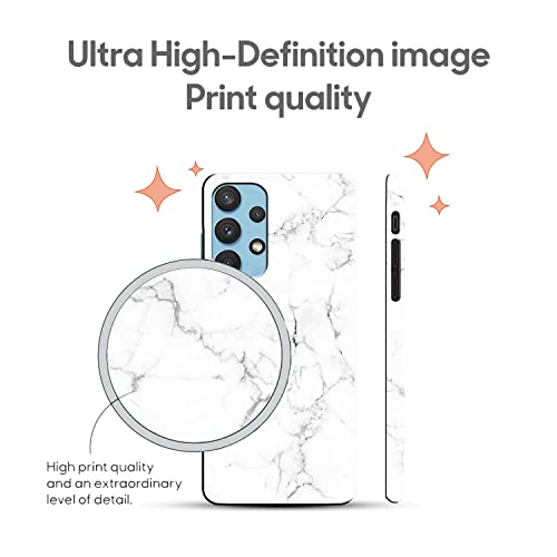 Image of COLORflow Back Cover Compatible with Samsung Galaxy A53 5G | Beautiful White Marble | Designer Printed Hard CASE Bumper Back Cover Compatible with Samsung Galaxy A53 5G