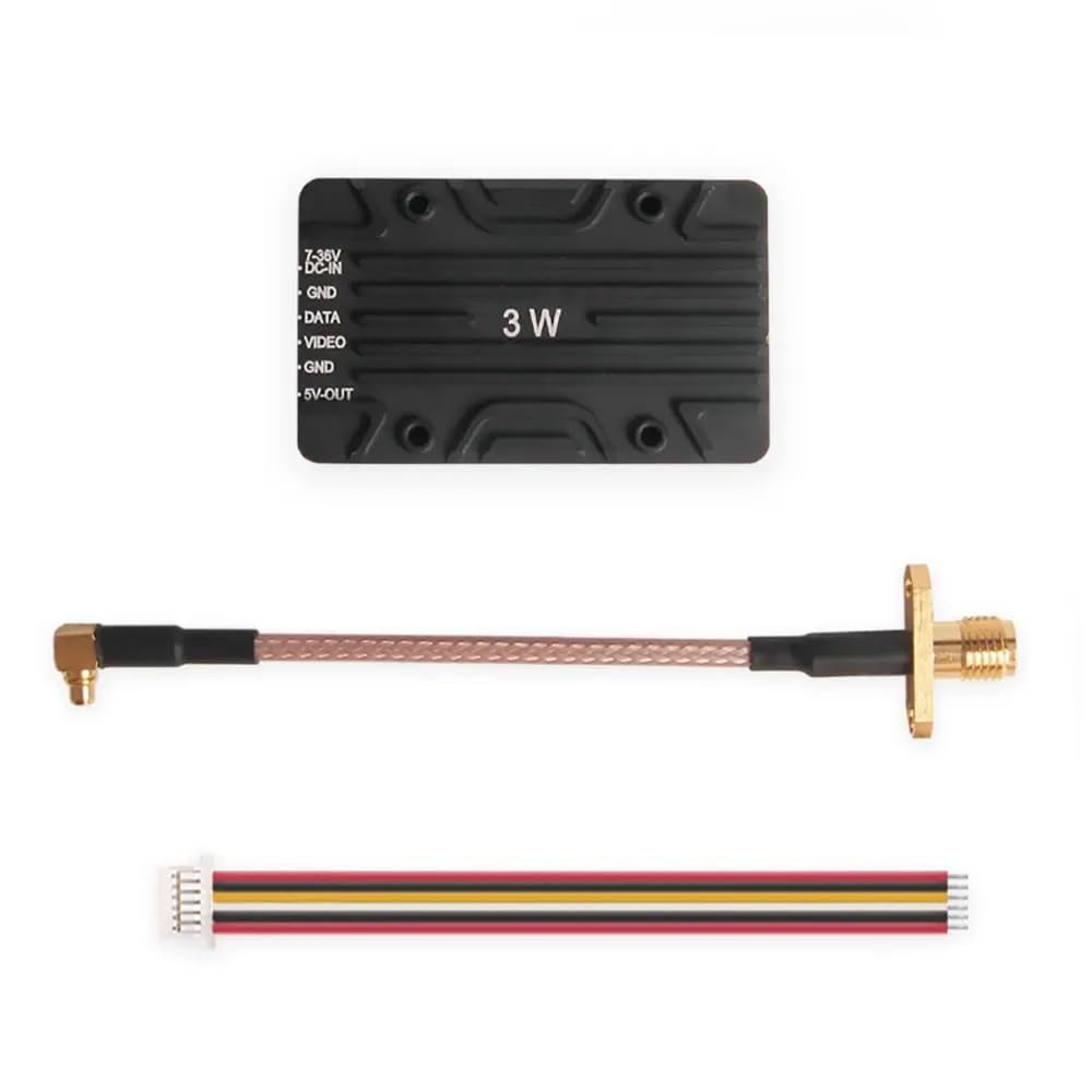 para HolyBro para Atlatl HV 5.8G VTX – 3W (25mW/3000mW), Bandas 37 Canales Conmutables | Modo Pit, para FPV de Largo Alcance