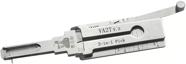 LiShi 2 in 1 Auto Lock Pick and Decoder Tool for Car Door Lock, Professional Locksmith Tools, Key Reader, Fast Opener VA2T