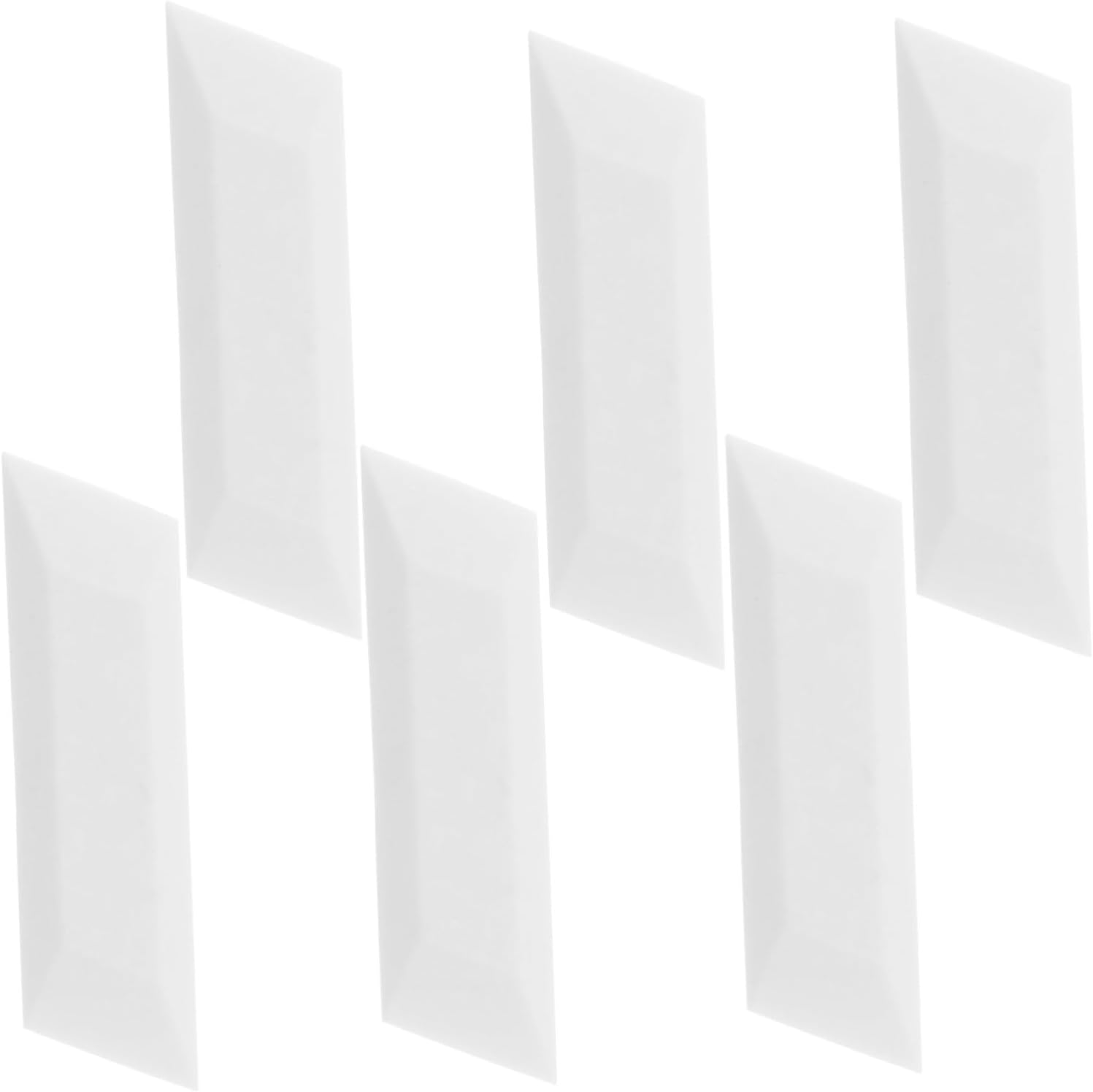 6pcs White Sketching Eraser Set Small Artist Rubbers for Fine Detail Erasing Multipurpose Clean Drawing Tools for Art Students School Supplies
